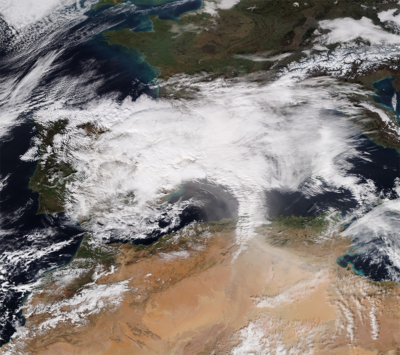 Temporal Gloria que va afectar el literoal mediterrani entre el 19 i el 24 de gener.
