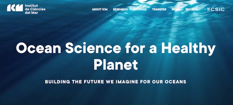 Imatge de la nova web del ICM-CSIC
