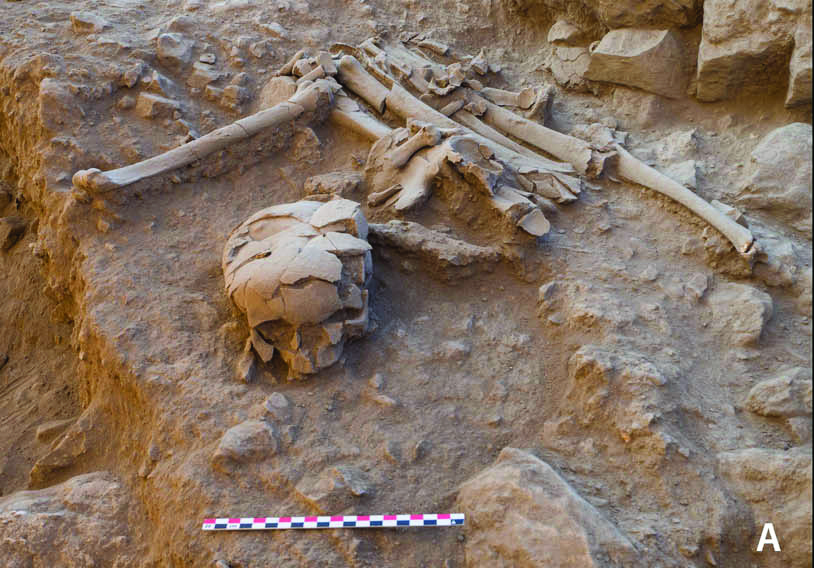 Una de les tombes on van ser trobades les figuretes.