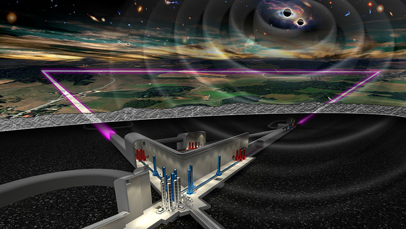 Ilustración del proyecto Telescopio Einstein / NIKHEF Amsterdam