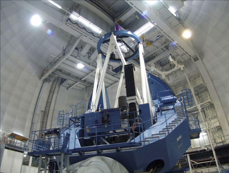 Telescopi de 3,5 metres a Calar Alto (Almeria). CARMENES s’ha instal·lat en aquest telescopi i començarà la recerca de planetes tipus Terra a principis de 2016. Crèdit: Max-Planck-Institut für Astronomie