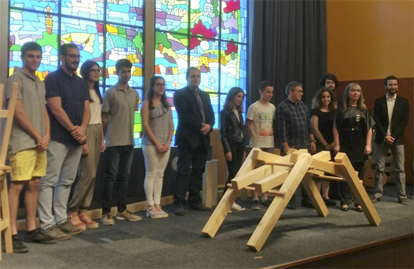 Foto de grup amb els guanyadors.