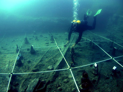 Quadrants del jaciment de La Marmotta (autor imatge: Mario Mineo, Museo delle Civiltà)