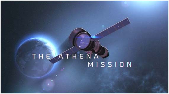 Recreació del telescopi Athena, que comptarà amb sensors TES per a l'instrument X-IFU. 