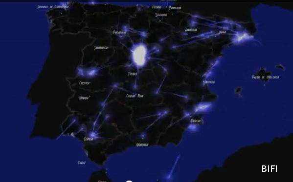 Análisis del intercambio de twets durante el movimiento 15-M. Para ver todo el video : http://www.futurict.es/.