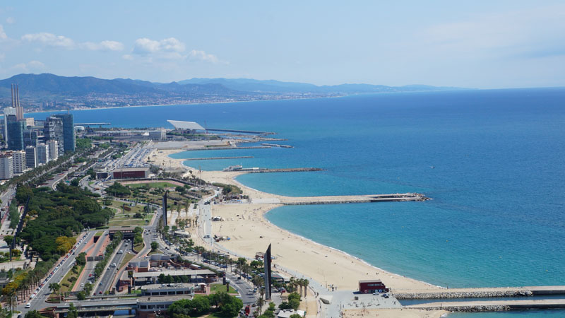 Litoral de la ciutat de Barcelona. Autor imatge: Jorge Guillén.