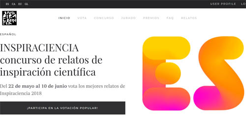 Web del concurs Inspiraciència.