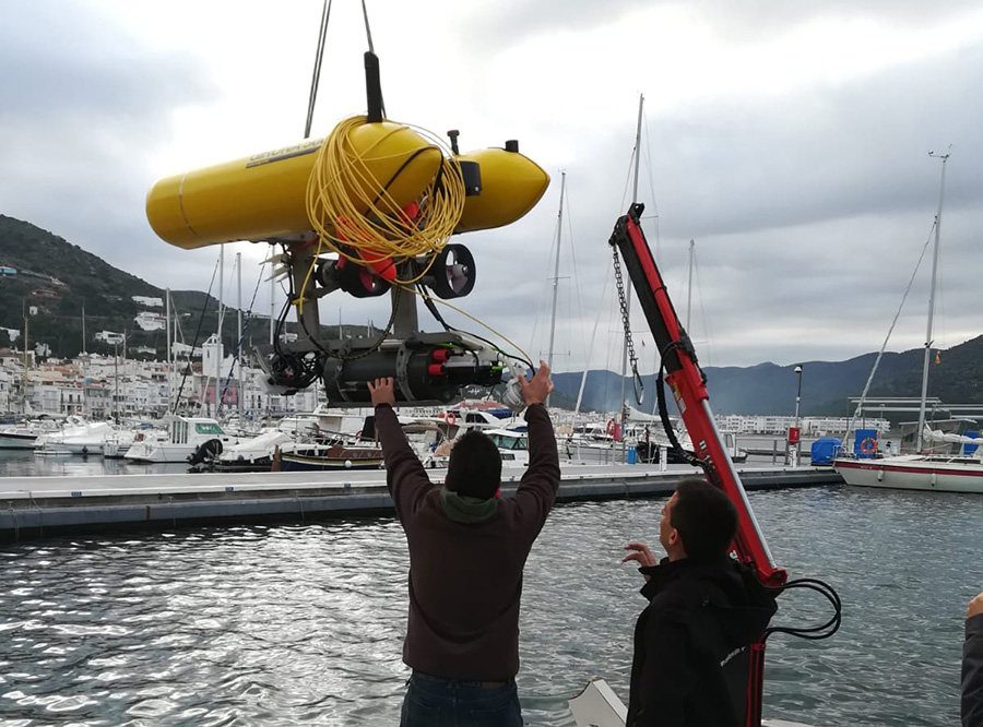 Robot amb el qual s'han inspeccionat els fons on s'han trasplantat gorgònies.