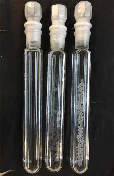 Mostres de microplàstics (ICM-CSIC).