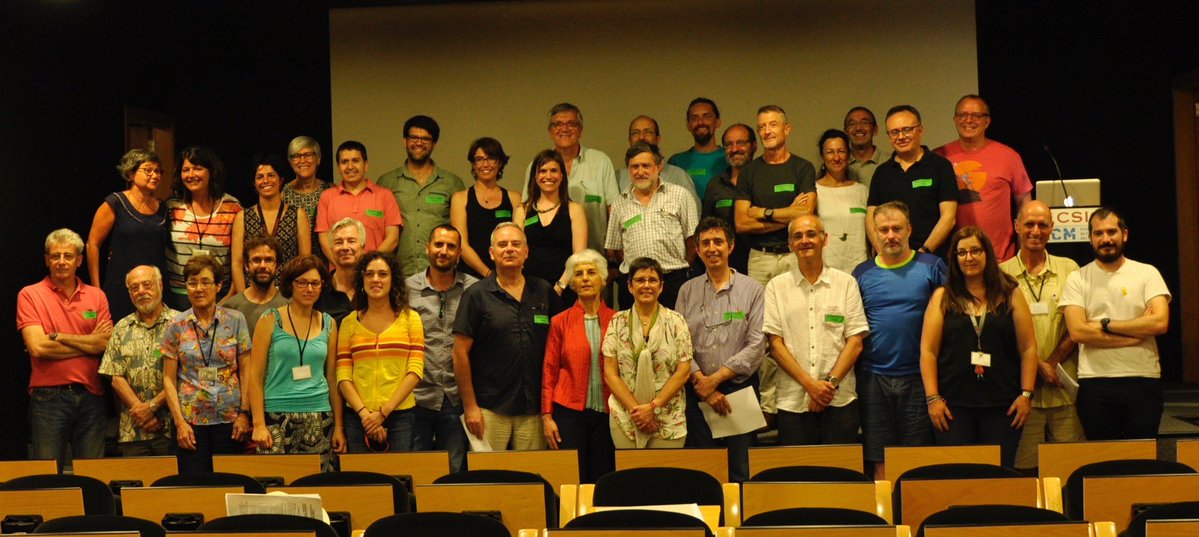 Foto de grupo del acto de constitución de SIBECOL en el Instituto de Ciencias del Mar (CIM-CSIC), el pasado 2 de julio.