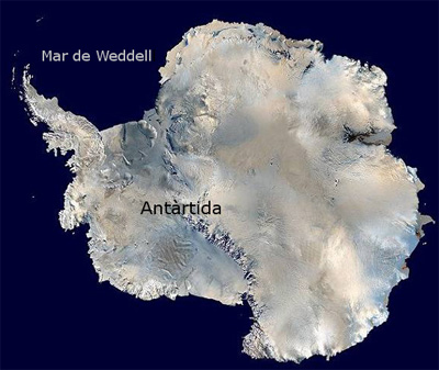 Imagen de la Antártida. 